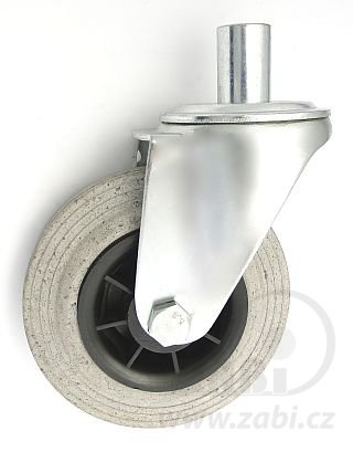 Pryžové kolo 160 mm otočná vidlice s čepem