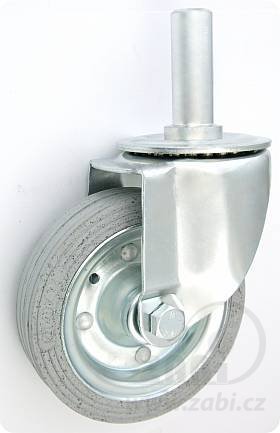 Pryžové kolo 140 mm otočná vidlice s čepem