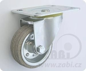 Pryžové kolo 80 mm otočná vidlice s deskou