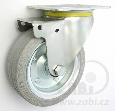 Pryžové kolo 160 mm otočná vidlice s deskou