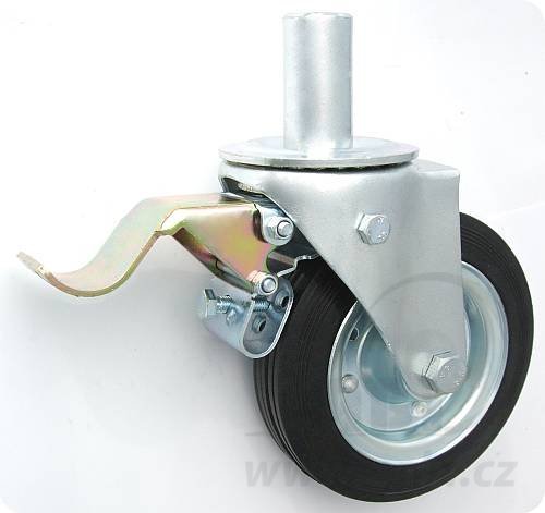 Pryžové kolo 160 mm otočná vidlice s čepem