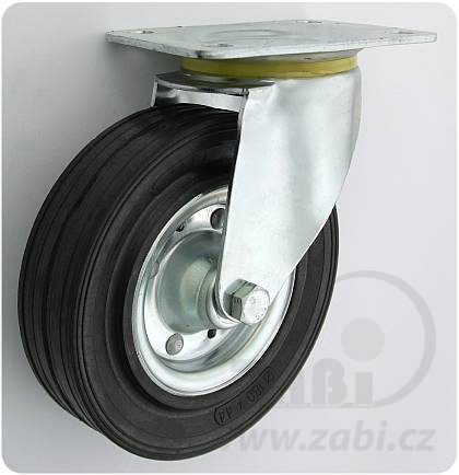 Pryžové kolo 180 mm otočná vidlice s deskou