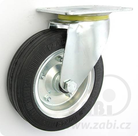 Pryžové kolo 180 mm otočná vidlice s deskou