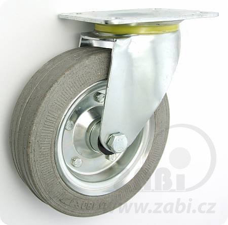 Pryžové kolo 180 mm otočná vidlice s deskou