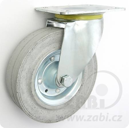 Pryžové kolo 180 mm otočná vidlice s deskou