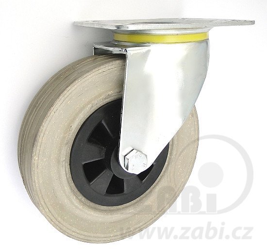 Pryžové kolo 180 mm otočná vidlice s deskou