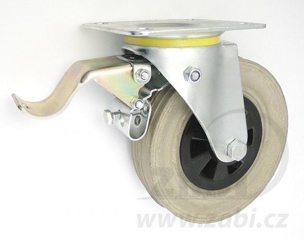 Pryžové kolo 180 mm otočná vidlice s deskou