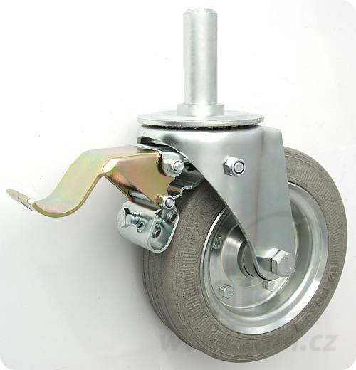 Pryžové kolo 180 mm otočná vidlice s čepem