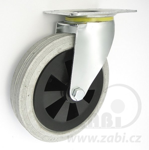 Pryžové kolo 200 mm otočná vidlice s deskou