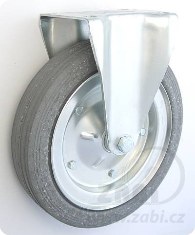 Pryžové kolo 250 mm pevná vidlice s deskou