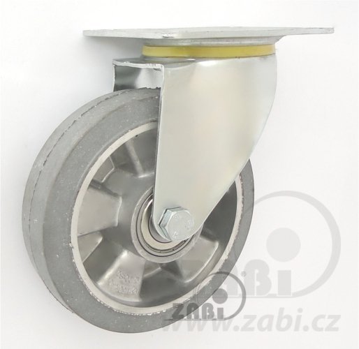 Pryžové kolo 160 mm otočná vidlice s deskou