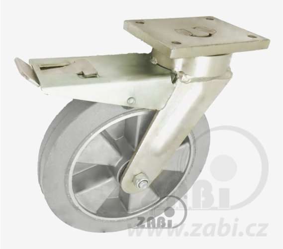 Pryžové kolo 250 mm otočná vidlice s deskou