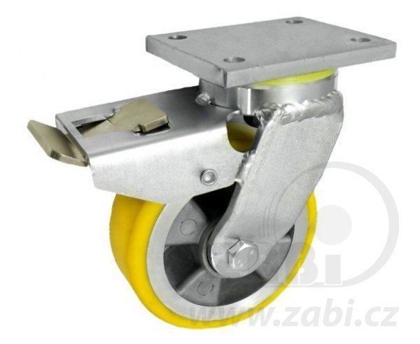 Polyuretanové kolo 125 mm otočná vidlice