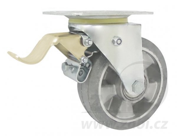 Pryžové kolo 160 mm otočná vidlice s deskou