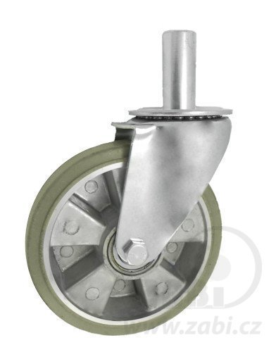 Pryžové kolo 180 mm otočná vidlice s čepem