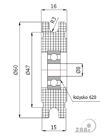 Kladka plastová profilovaná