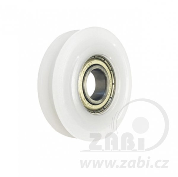 Plastová kladka profilovaná s ložiskem 56 mm