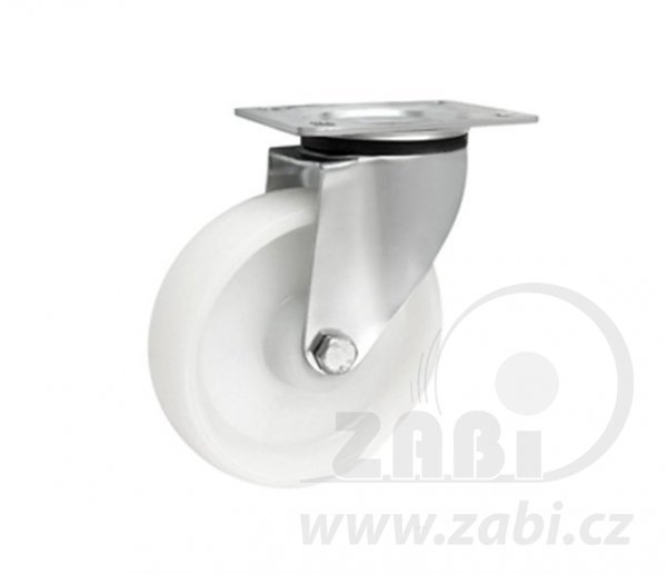 Plastové kolo 160 mm nerezová otočná vidlice ZABI