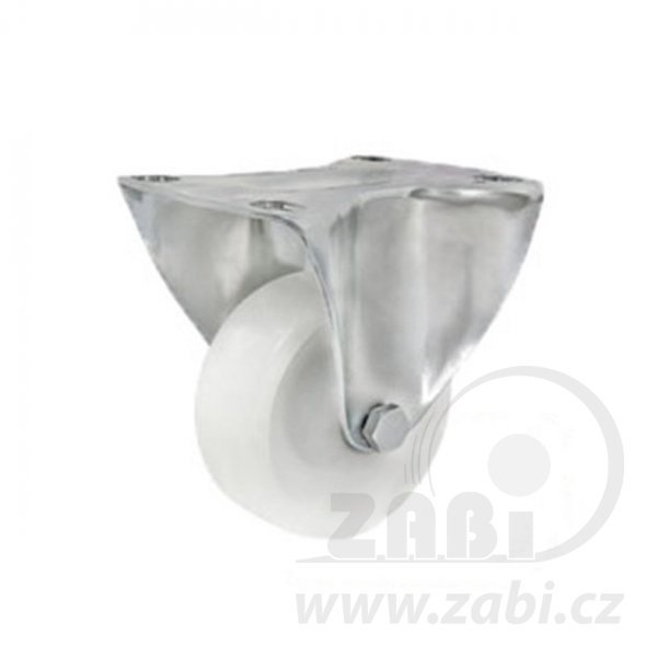 Plastové kolo 100 mm nerezová pevná vidlice ZABI