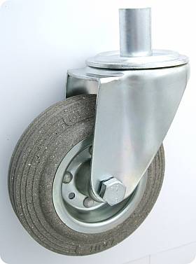 Pryžové kolo 125 mm otočná vidlice s čepem