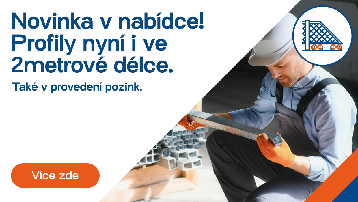 Banner - Nově C-profily v délce 2 metry