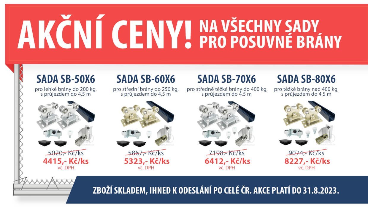 Banner - Akční nabídka posuvných bran