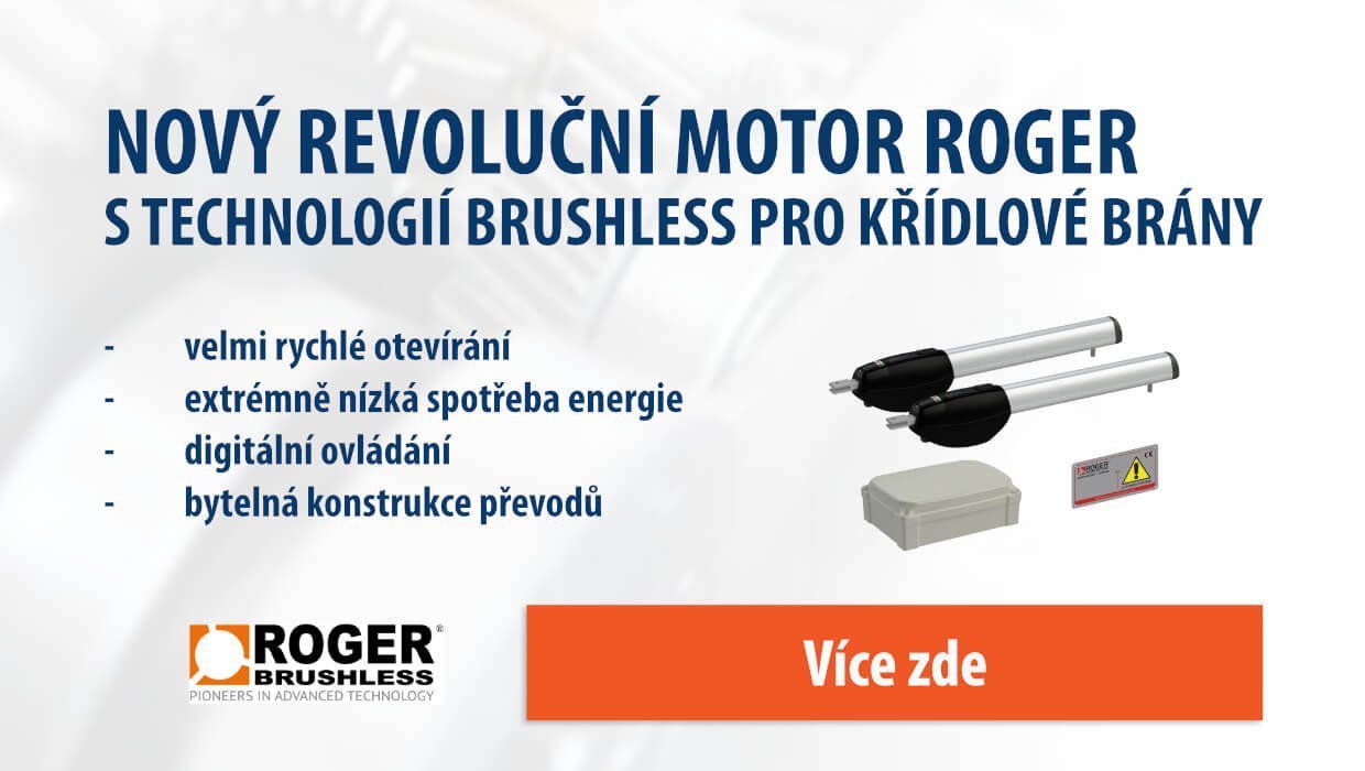 Banner - Brushless motory pro křídlové brány